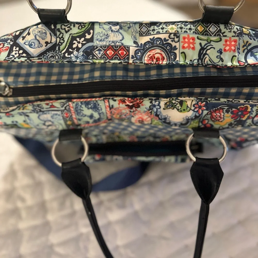 Oilily Vintage/RARE Blue Patterned Diaper Bag